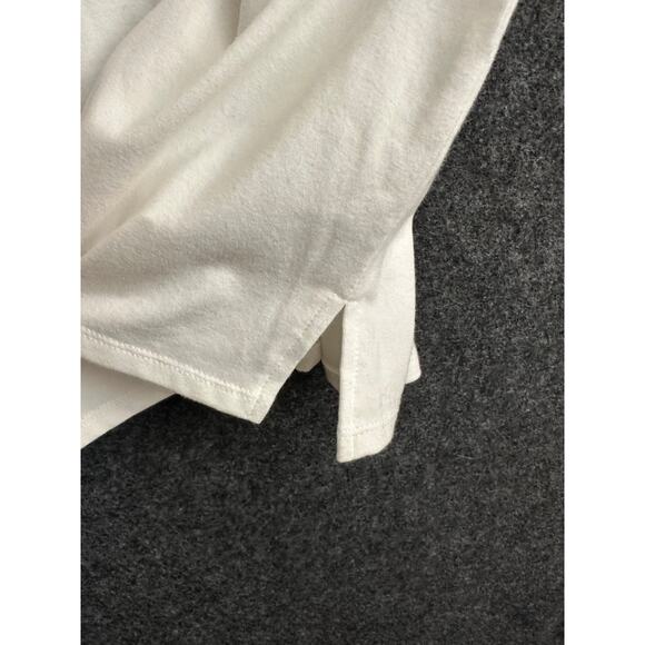 New Quacker Factory Silver Sequin White Top 2X Stretch Mature - Picture 4 of 6